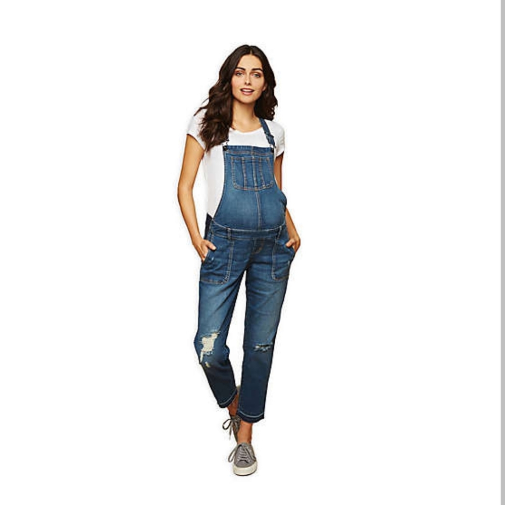 Blue Indigo Maternity Overalls